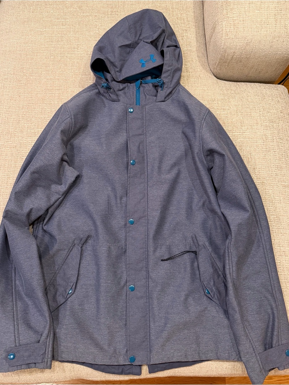 Under Armour MTN Men’s XL Insulated Ski Snowboard Jacket Gray Teal